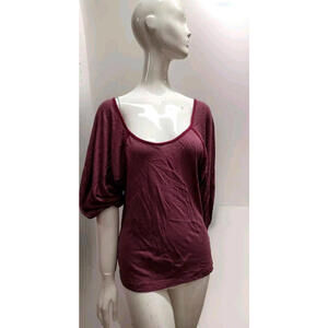 Patrick Robinson Boho Slouch Top L XL Style Rose Jersey Big Shirt COTTON MODAL